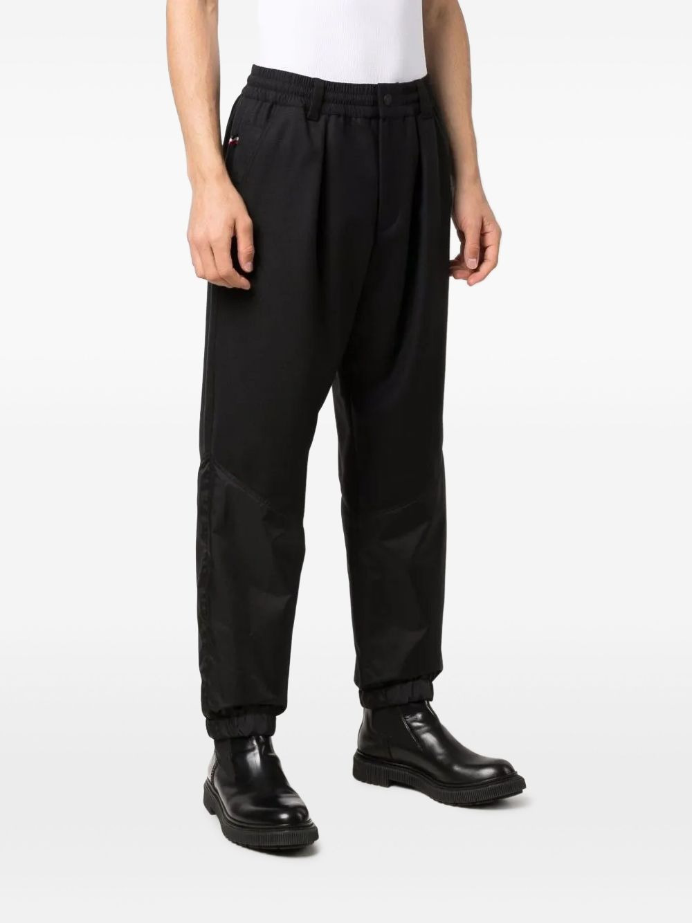 pleated panelled trousers - 3