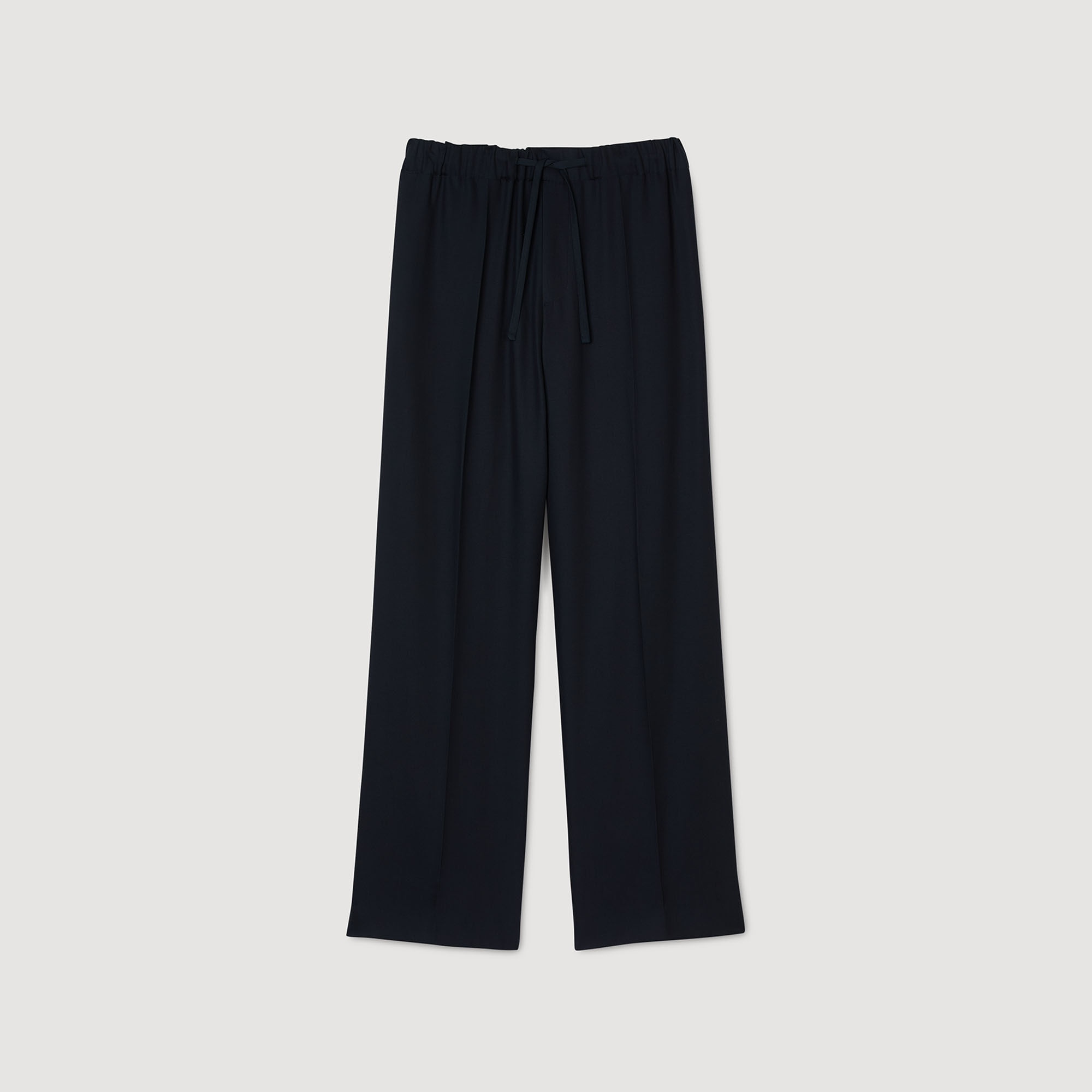 ELASTICATED WIDE-LEG TROUSERS - 6