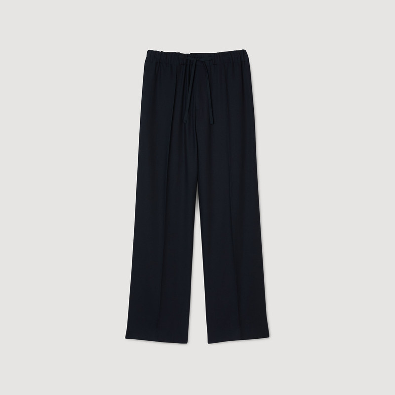 ELASTICATED WIDE-LEG TROUSERS 6