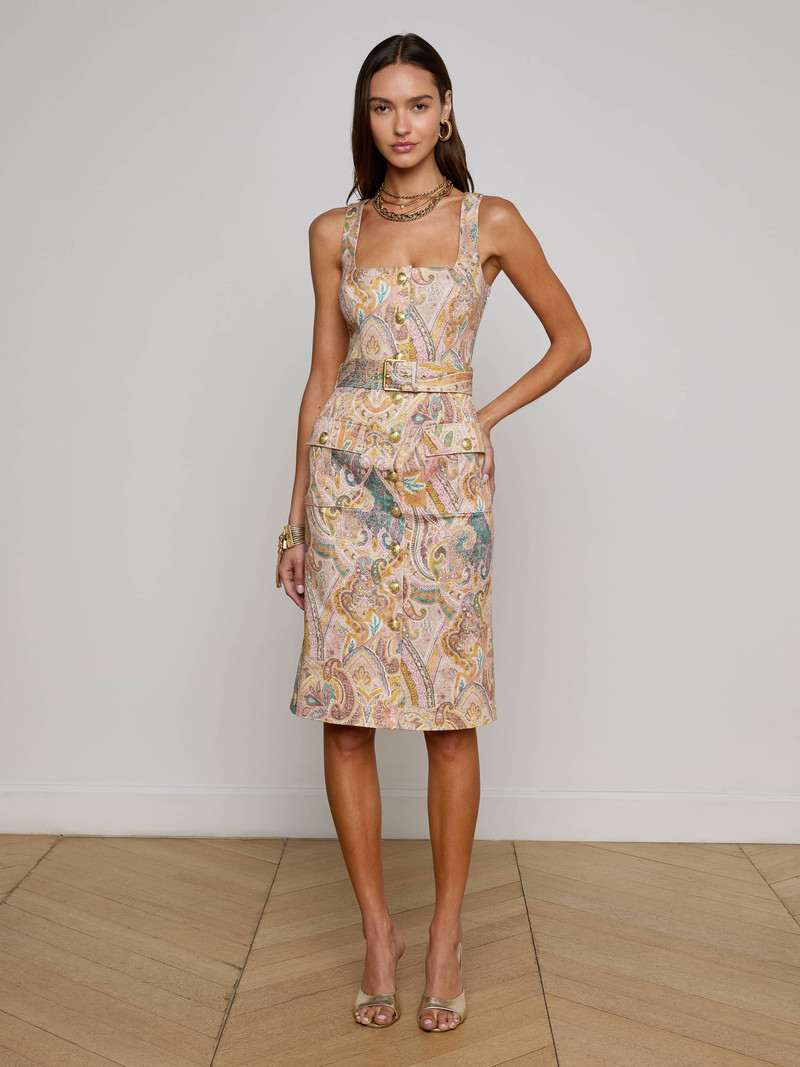 L'AGENCE Idy Button-Front Dress outlook