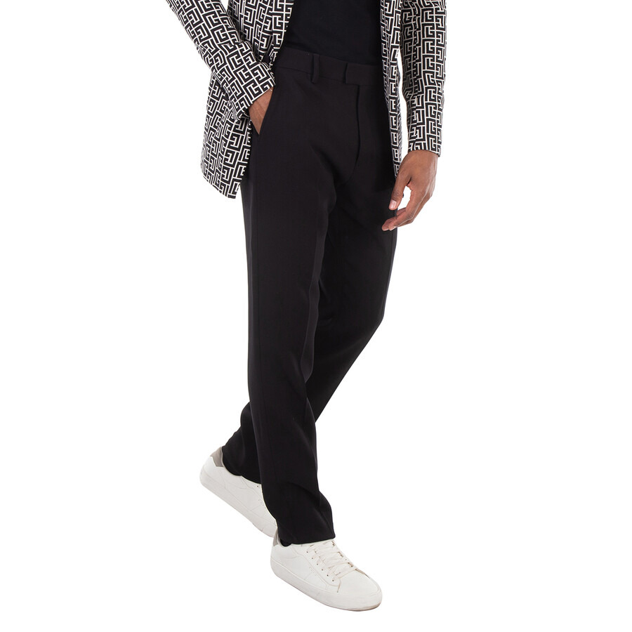 Ami Paris Men's Black Cigarette Tapered Trousers - 2