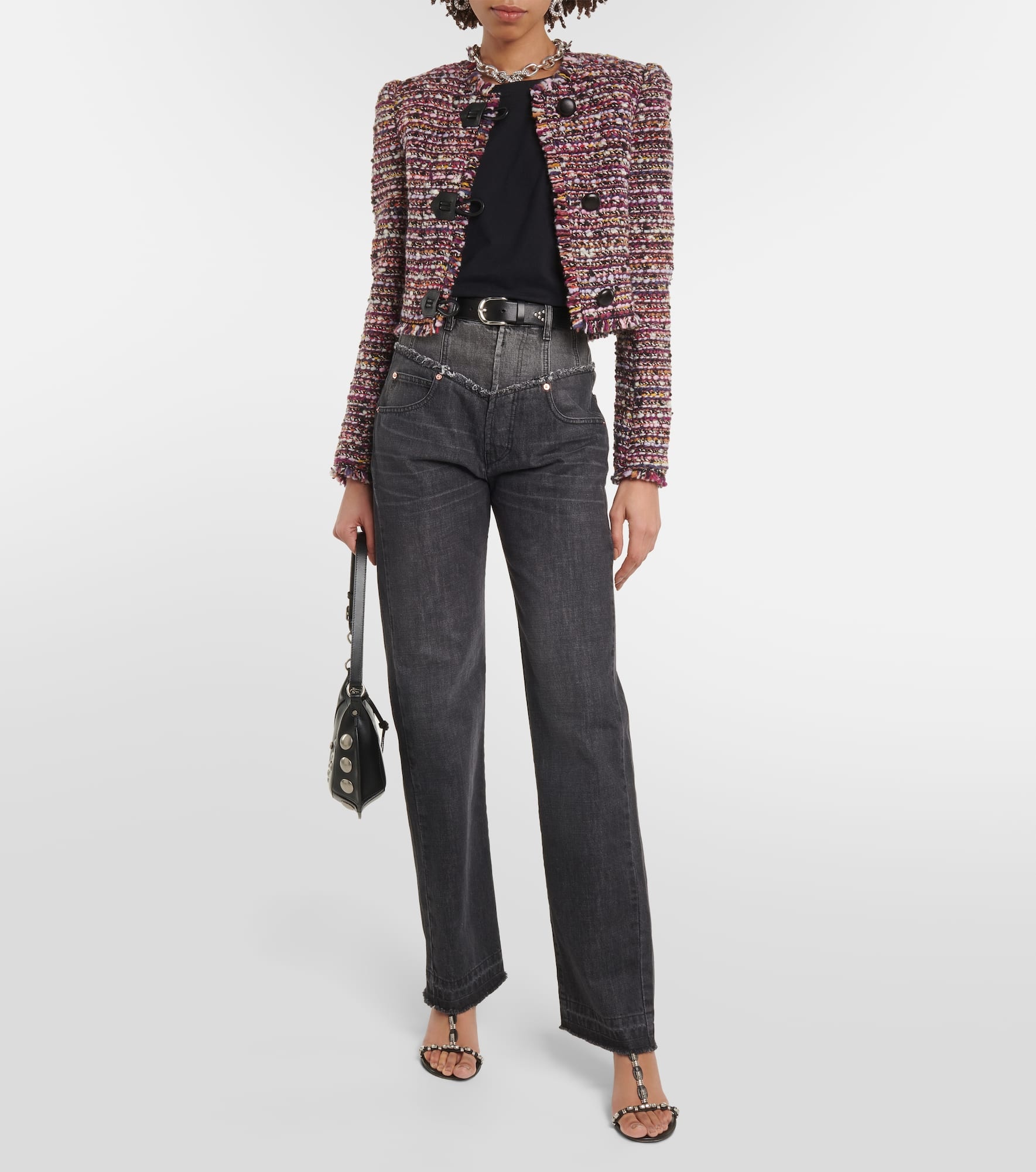 Gradilia cropped wool-blend jacket - 2