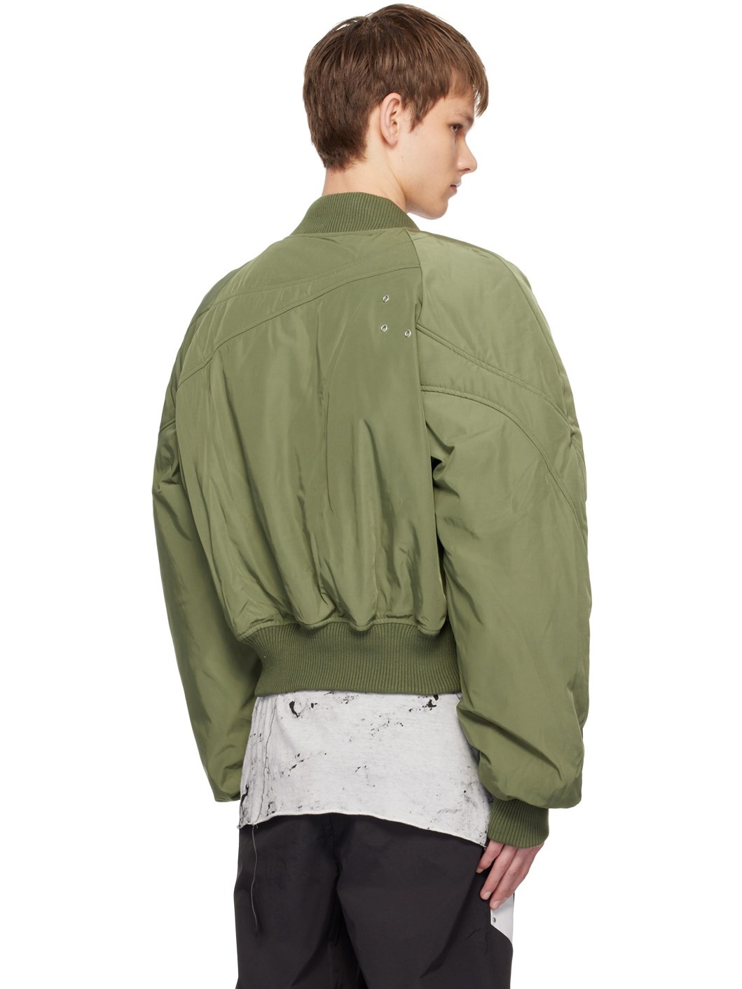 SSENSE Exclusive Green Tranquil Bomber Jacket - 3
