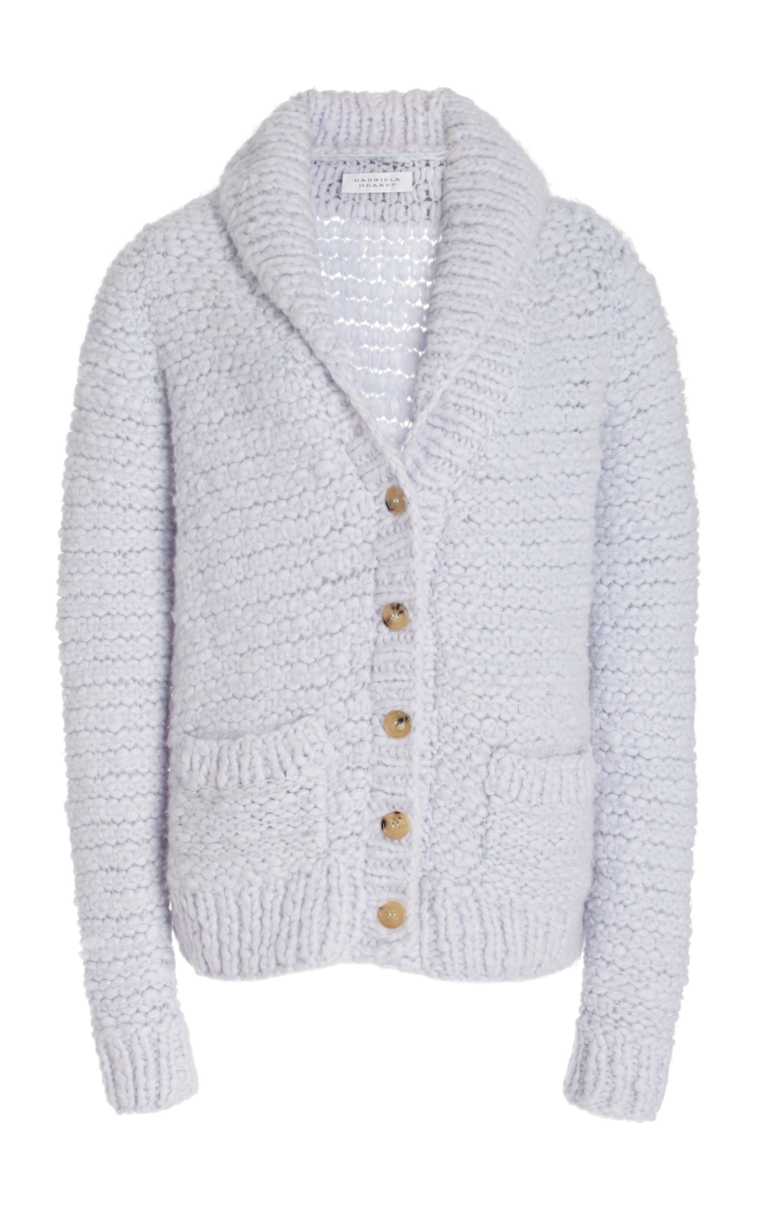 Moses Knit Cardigan in Halogen Blue Welfat Cashmere - 1