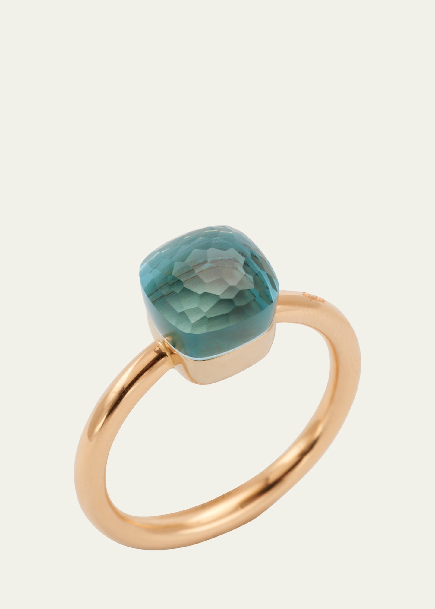 Nudo Petit 18k Gold Ring with Blue Topaz - 3
