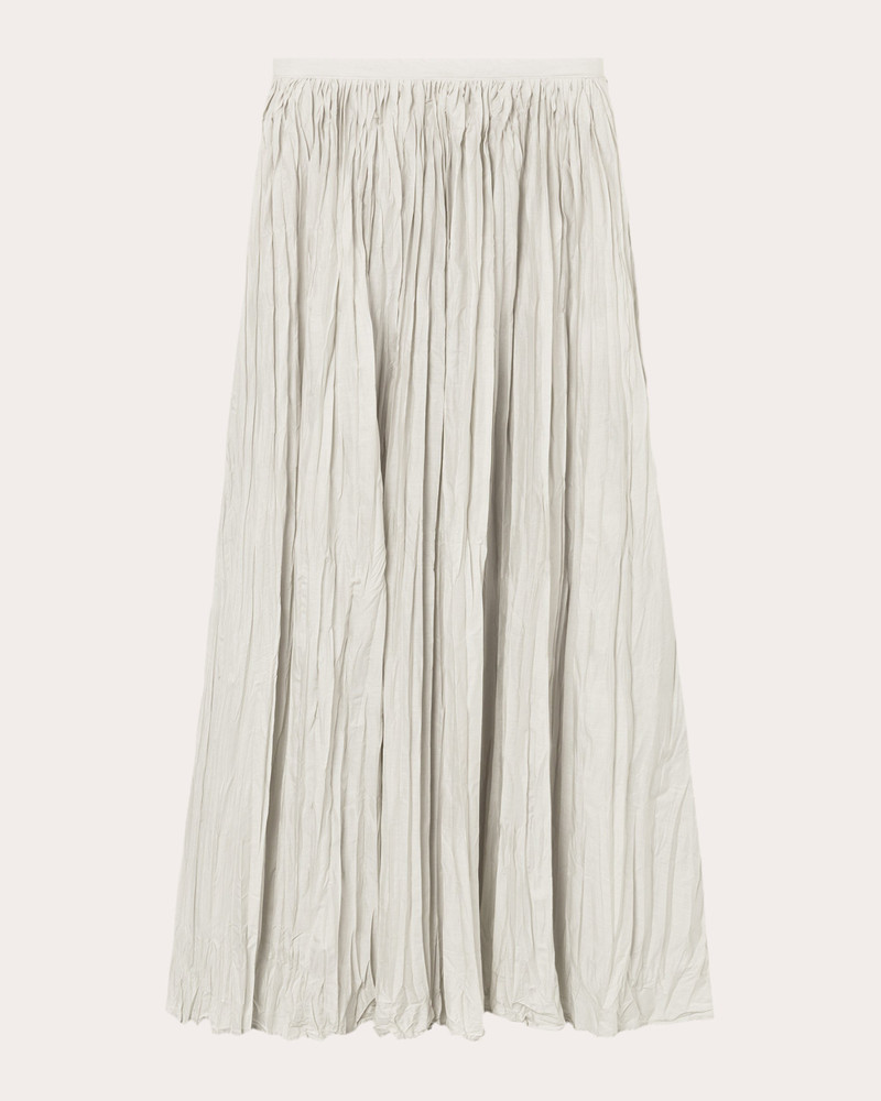 MKDT STUDIO Niki Cotton-Plissé Midi Skirt outlook