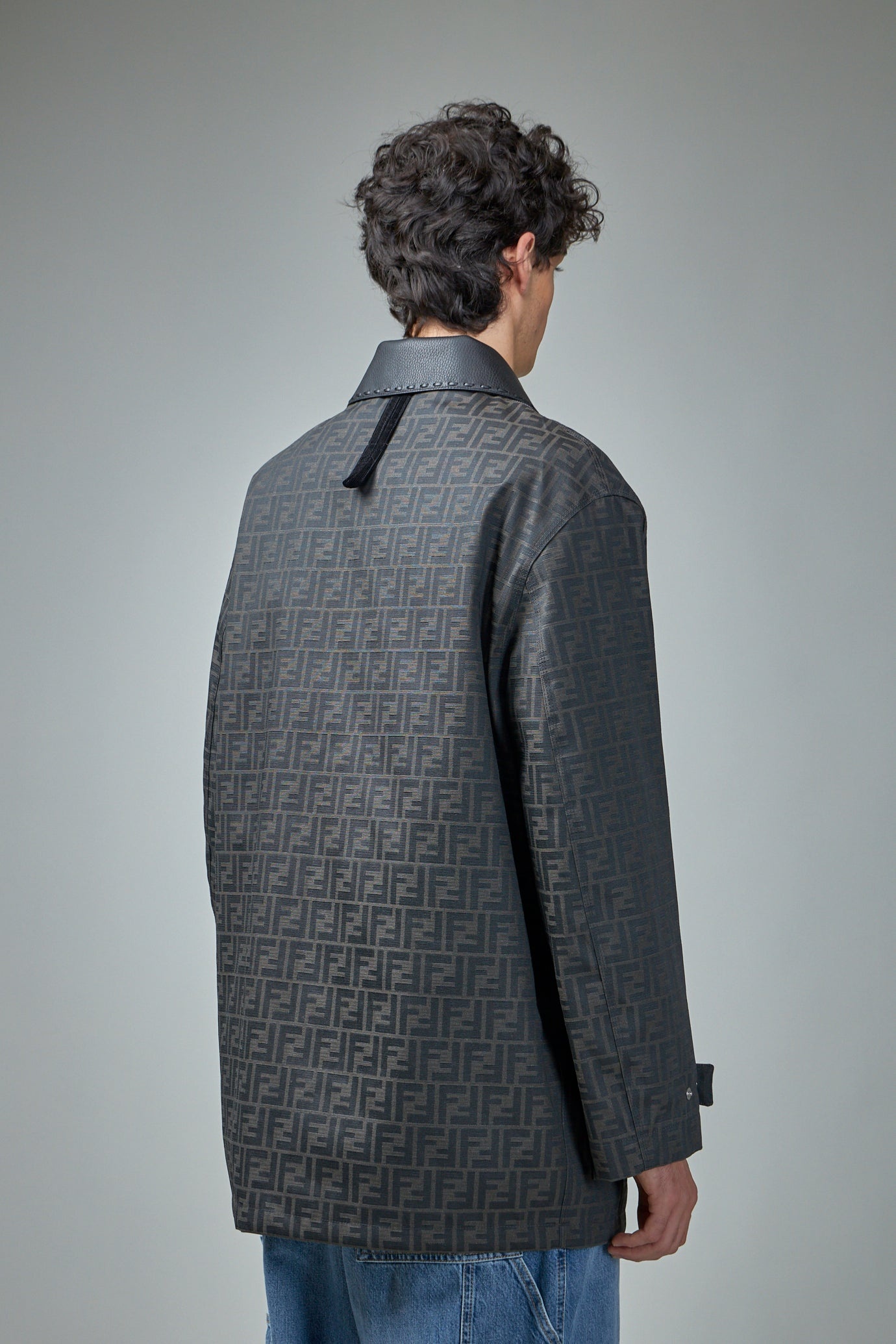 Waxed FF Jacquard Blouson - 3