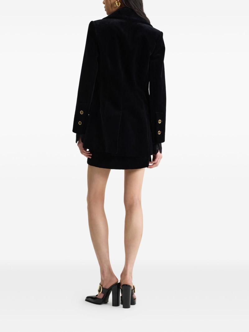 velvet satin-lapel blazer 3