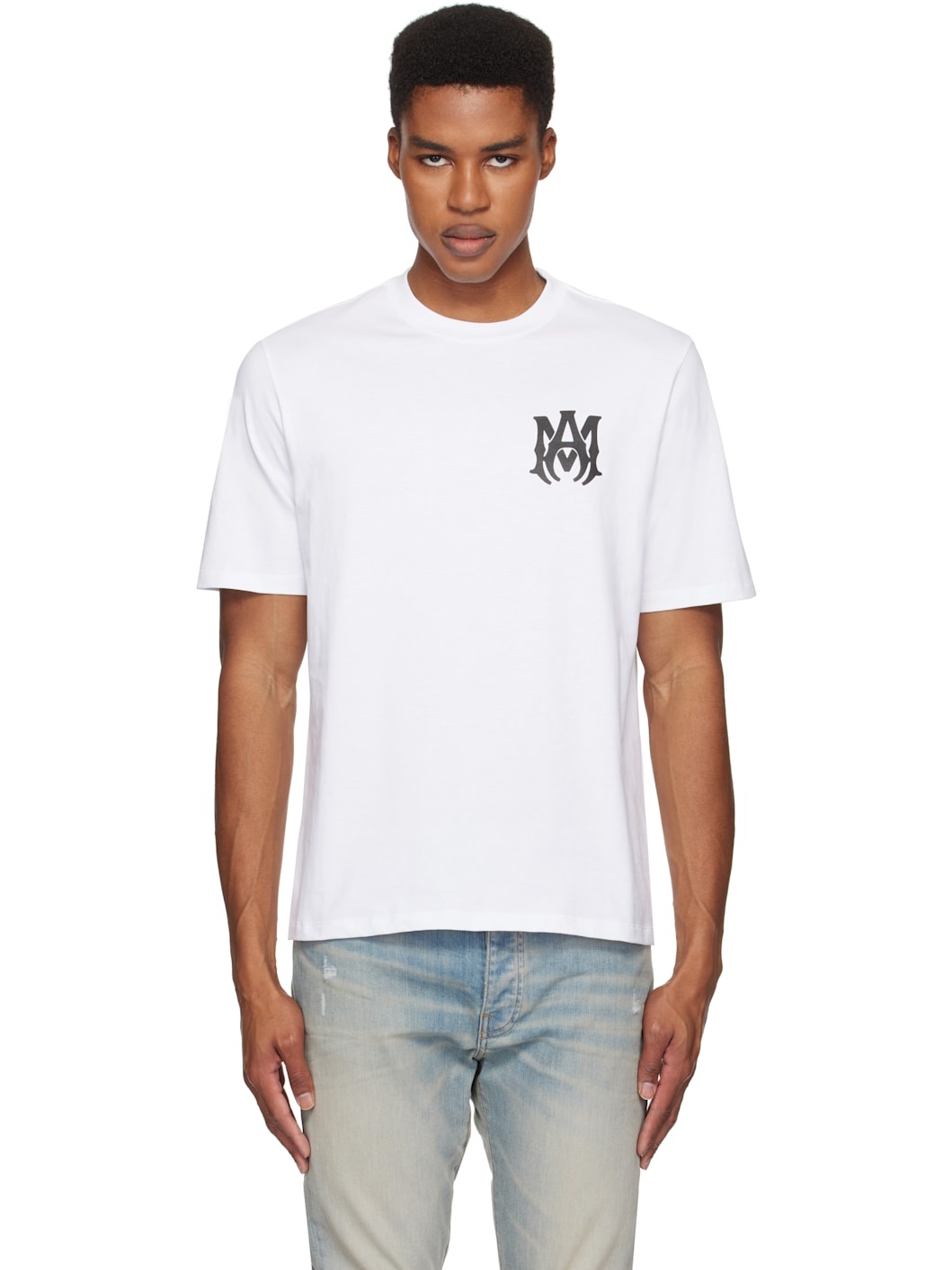 White 'MA' Core Logo T-shirt - 1