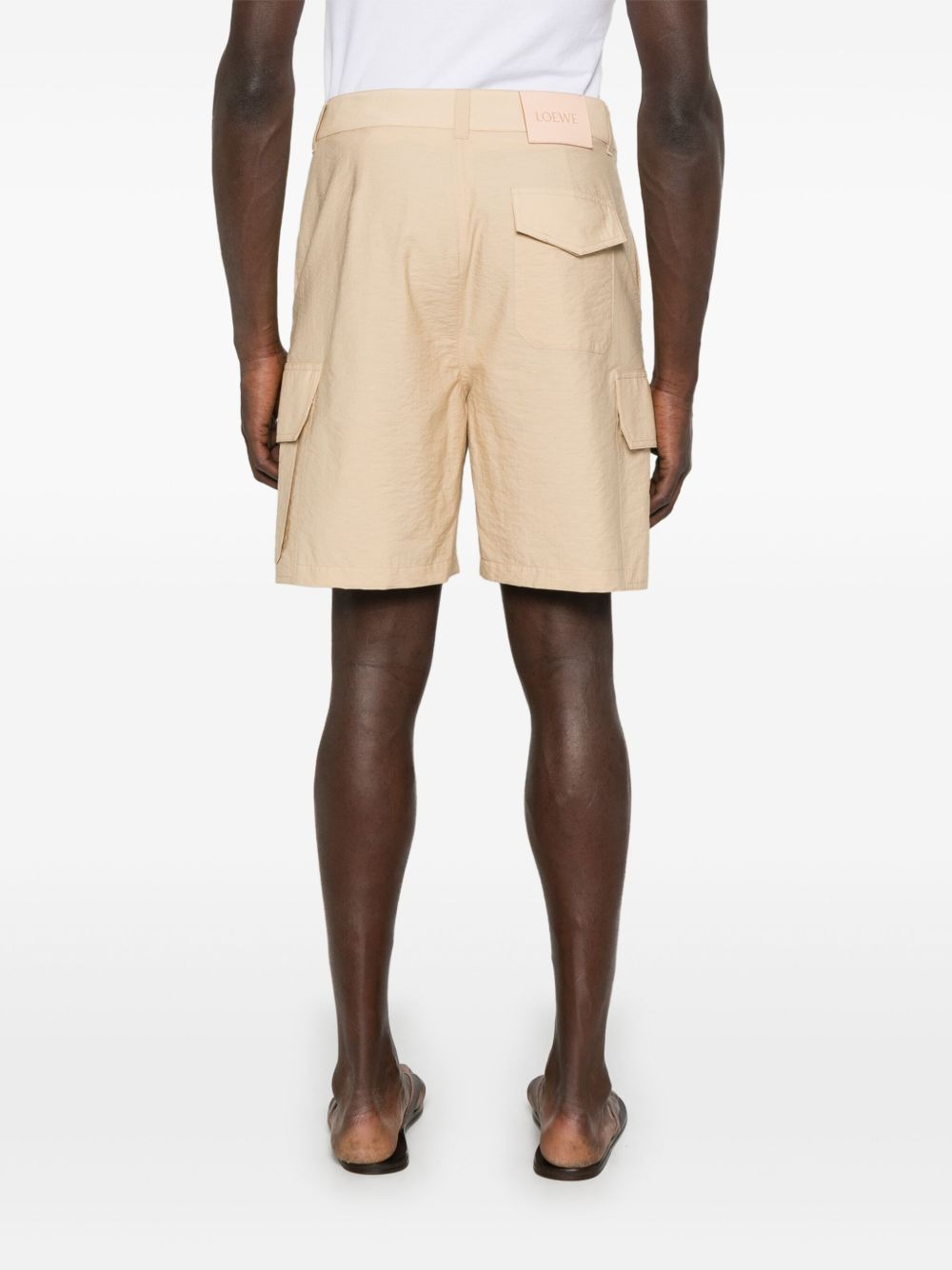 logo-patch cargo shorts - 4