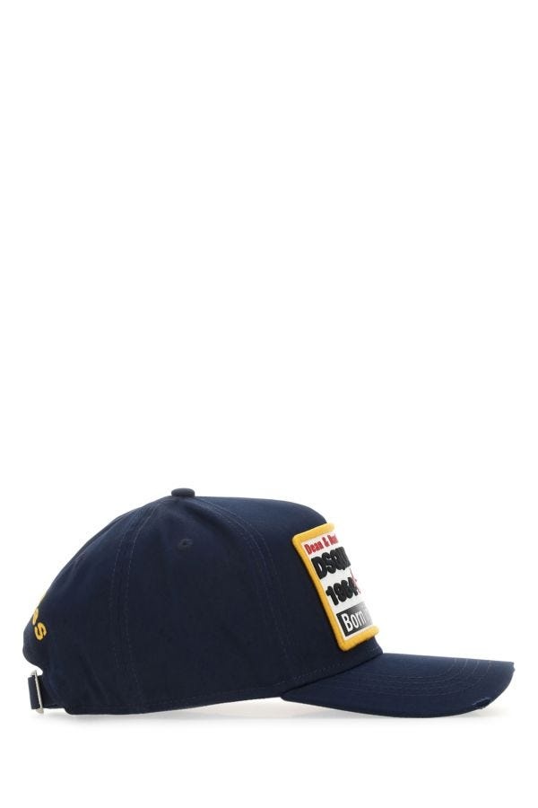 Dsquared Man Navy Blue Cotton Baseball Cap - 2