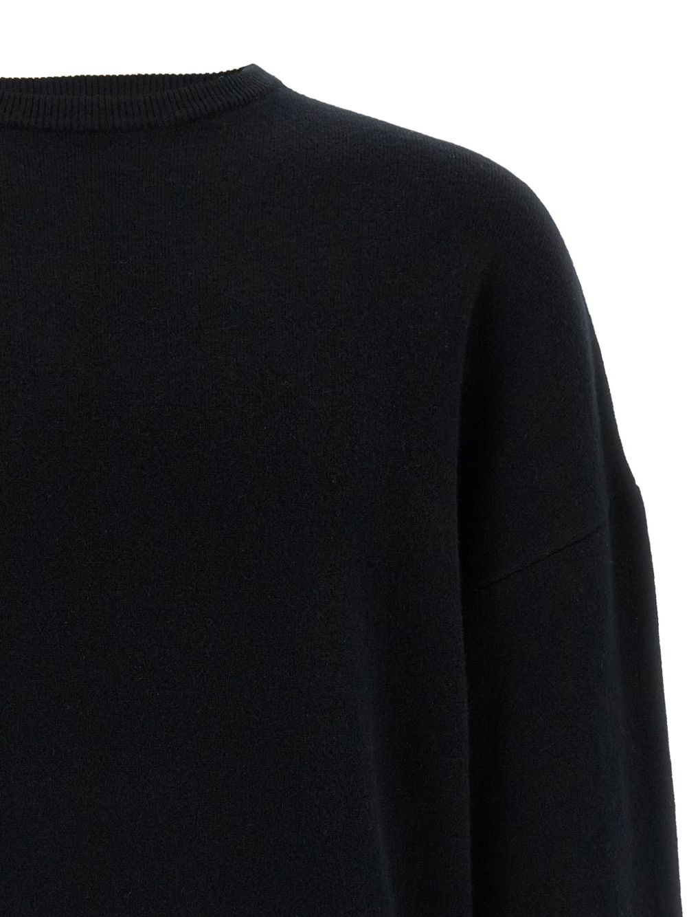 cuffed crew-neck sweater - 4