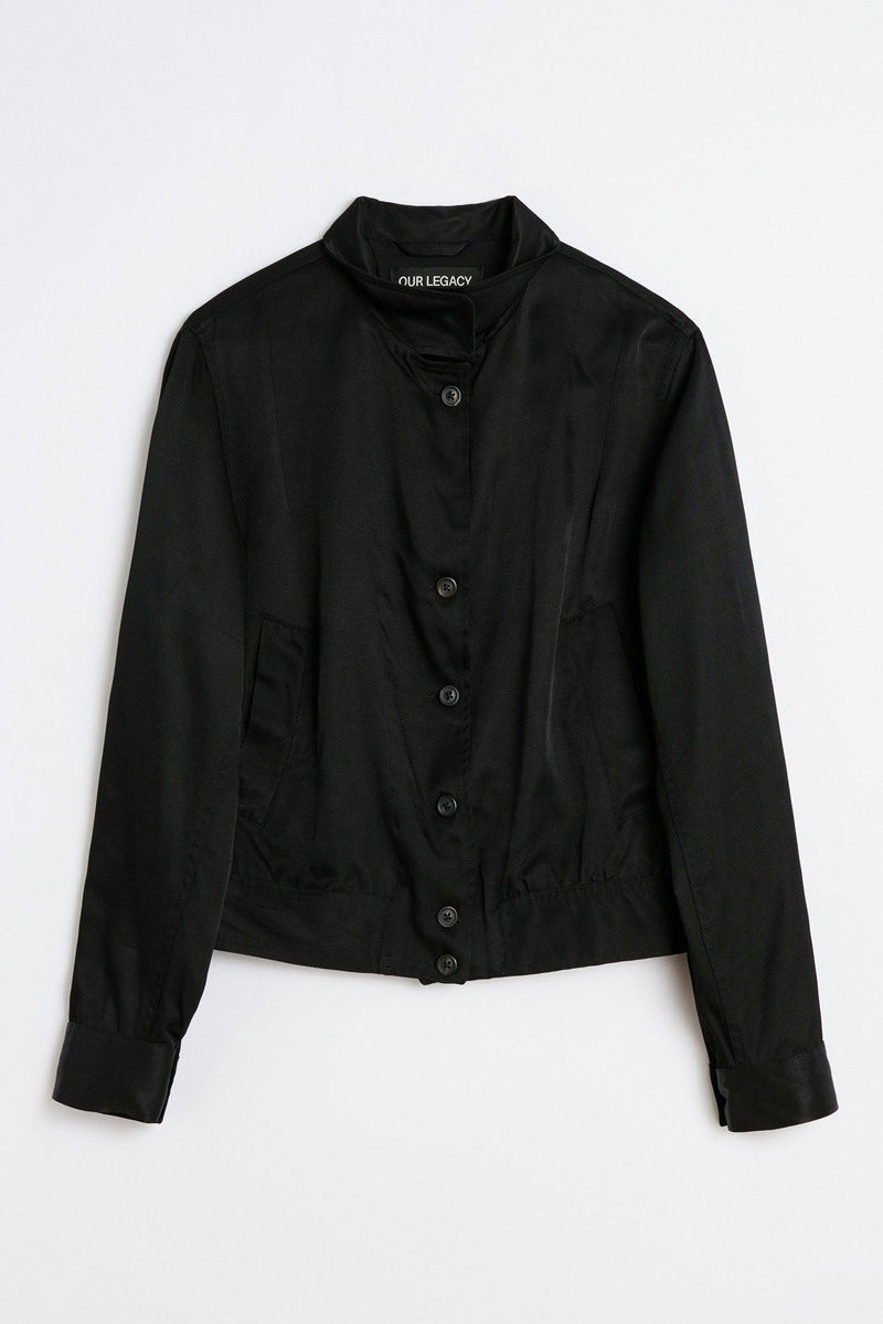Tuxedo Bomber Fresh Black Tarmac Twill 1