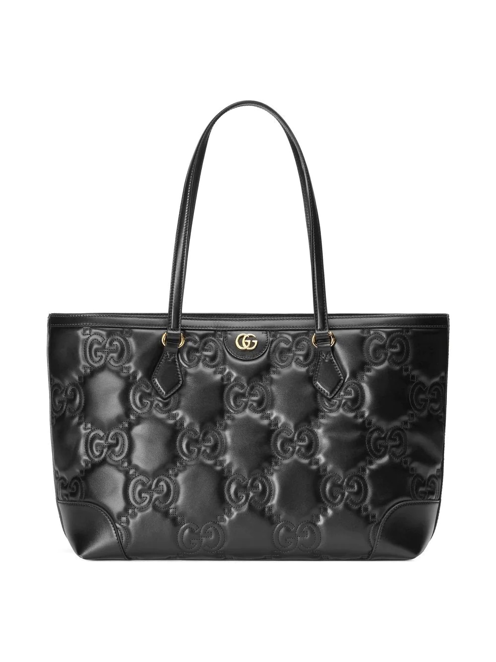 GG-quilted leather tote bag - 1