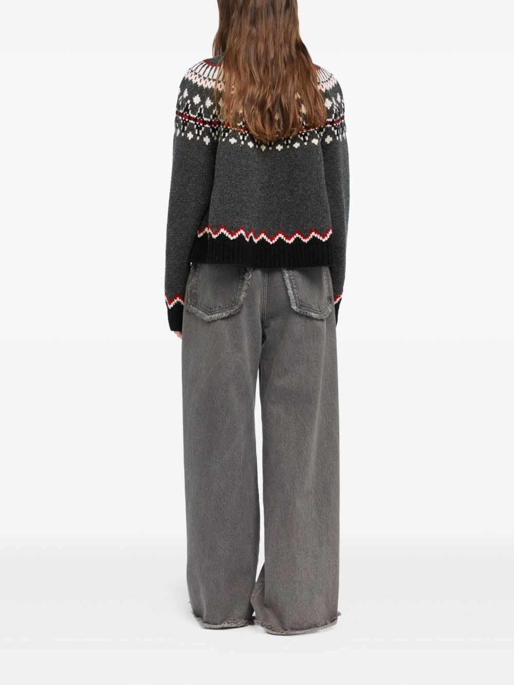 fairisle-pattern sweater - 4