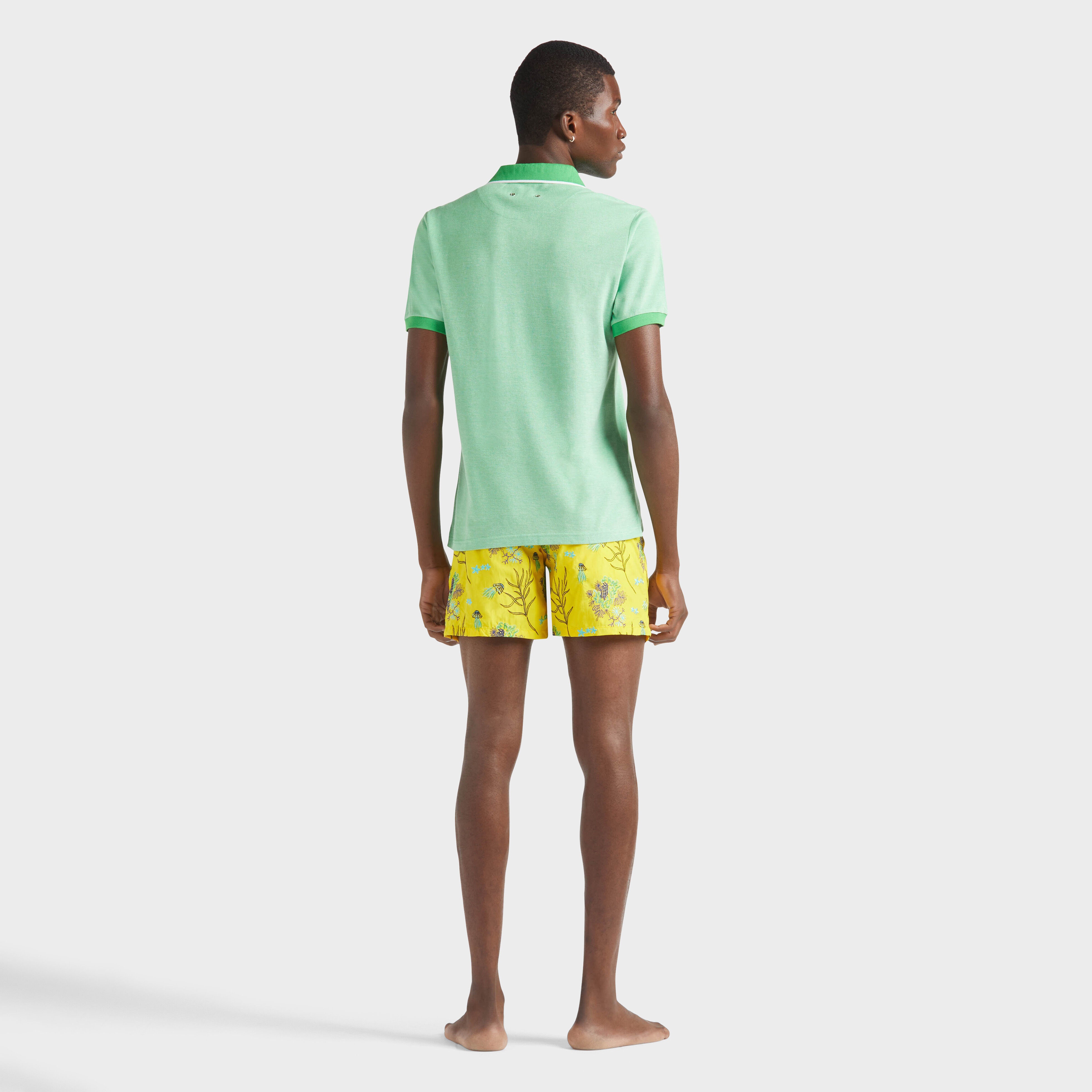 Men Cotton Polo Solid - 4