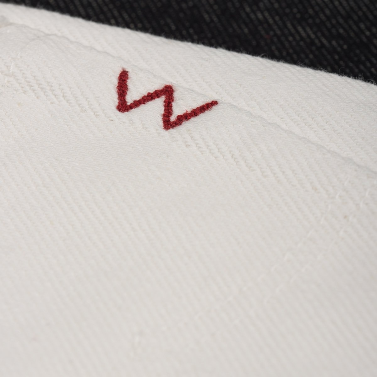 IH-634S-WH 21oz Selvedge Denim Straight Cut Jeans - White - 6