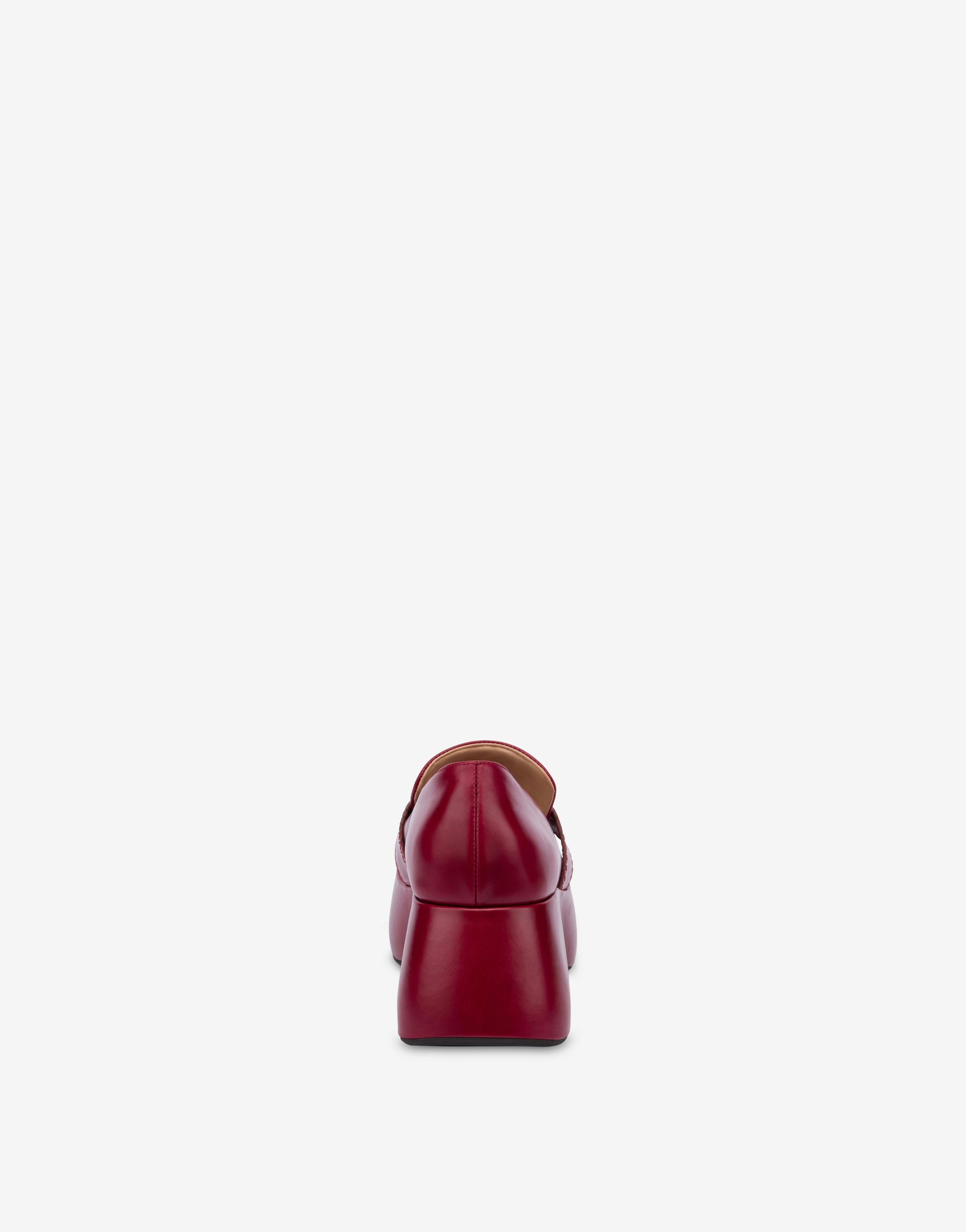 METAL TASSEL CALFSKIN LOAFERS - 3