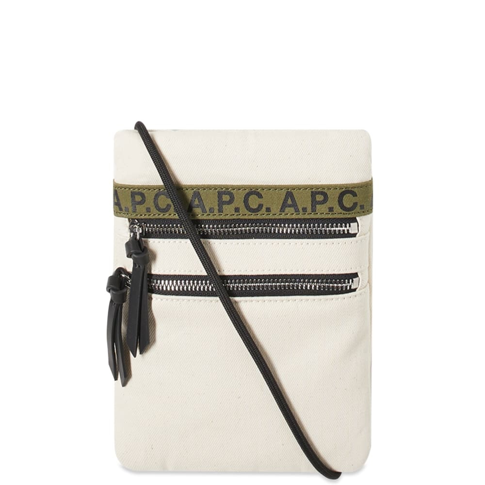 A.P.C Repeat Logo Neck Pouch - 1