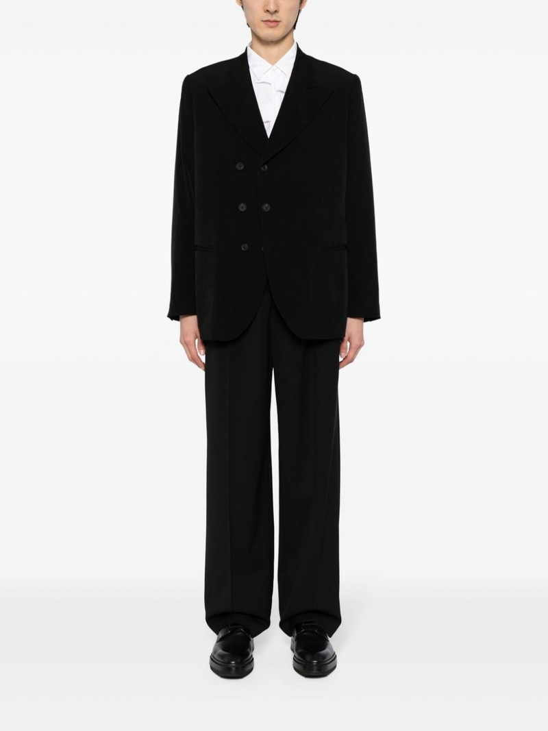 Yohji Yamamoto double-breasted blazer outlook