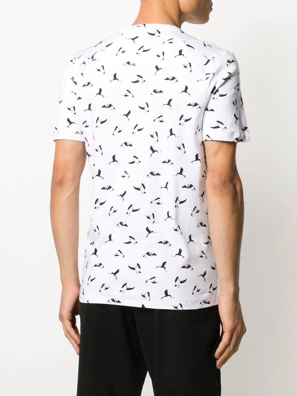 Puffin polka dot print T-shirt - 4