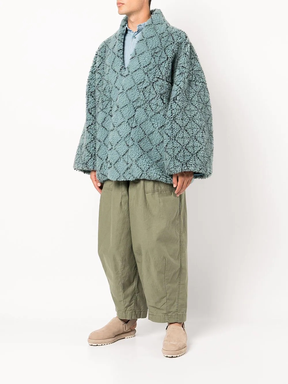 Do-Gi Sashiko fleece kesa jacket - 3