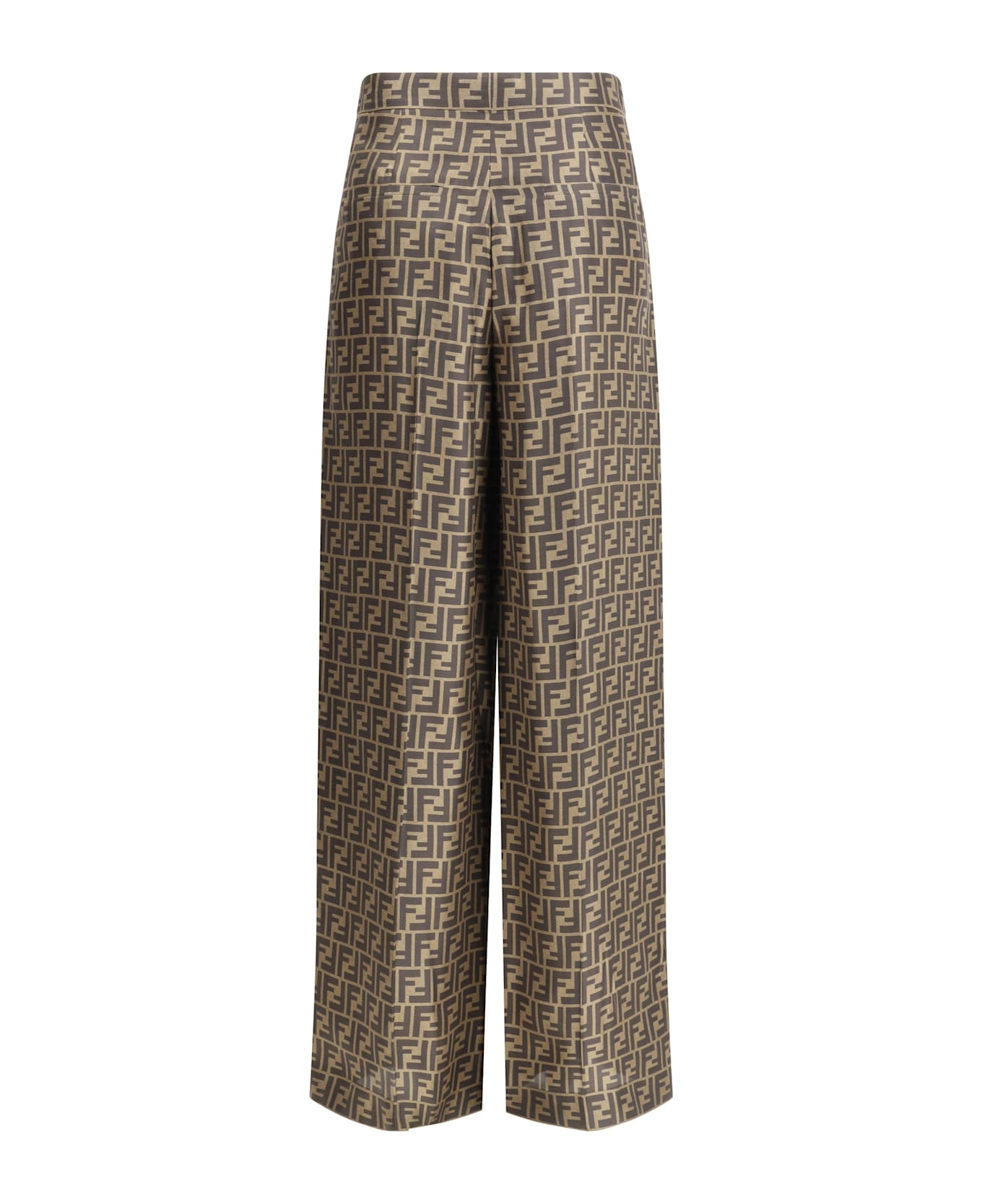 Monogram Pattern Silk Pants - 2