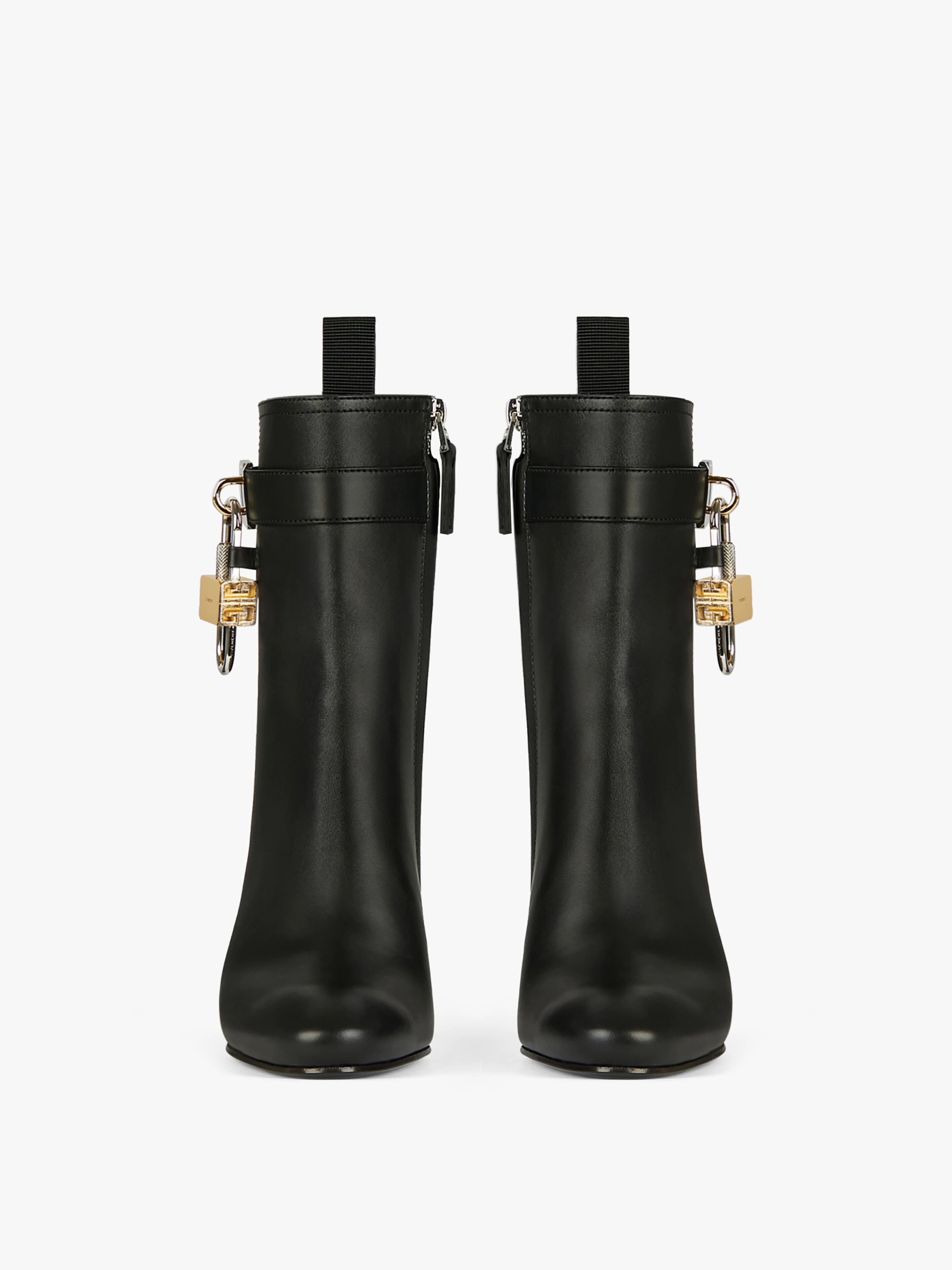 BOOTS IN LEATHER WITH PADLOCK - 2