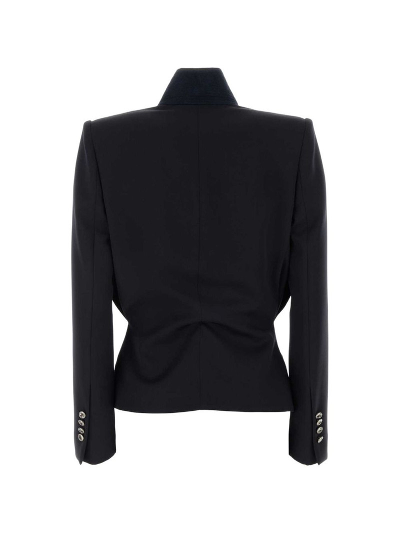 Alexander McQueen notched wool blazer outlook