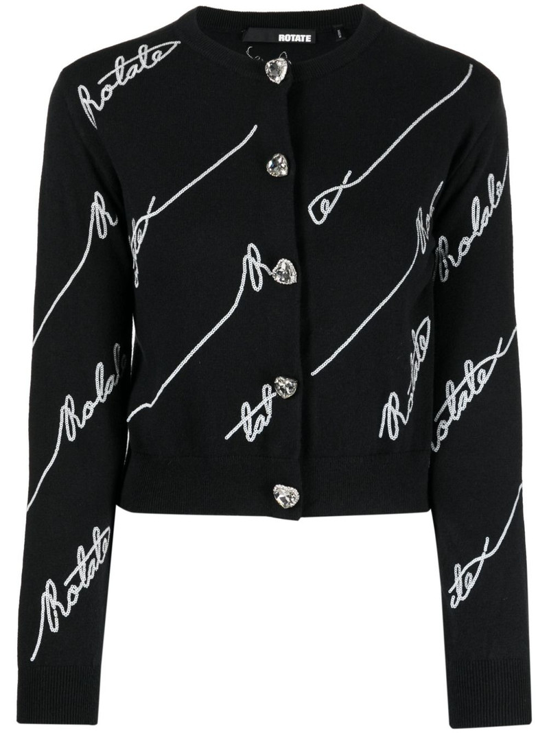 sequin-embellished cardigan 1
