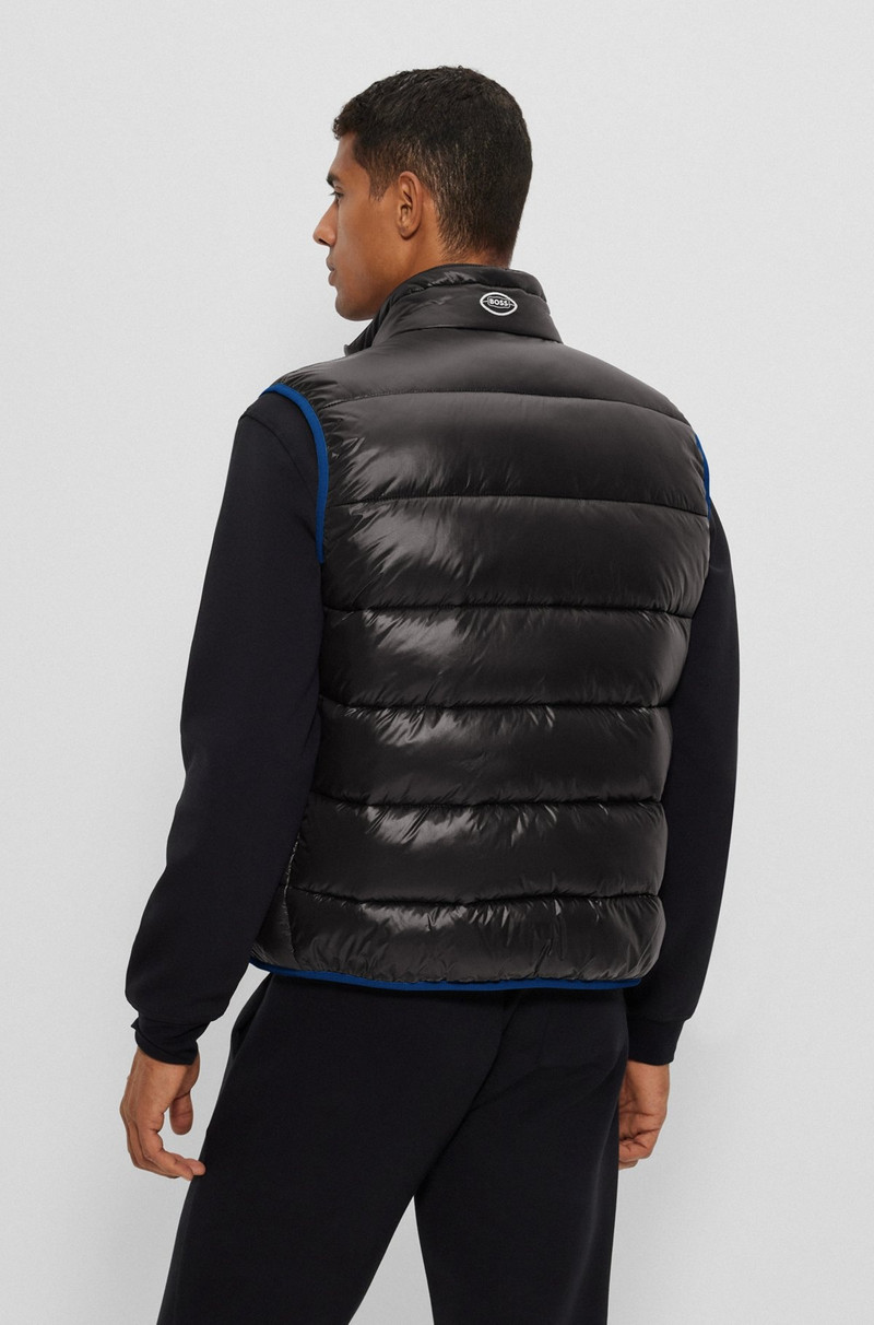 BOSS X NFL WATER-REPELLENT PADDED GILET WITH COLLABORATIVE BRANDING 4
