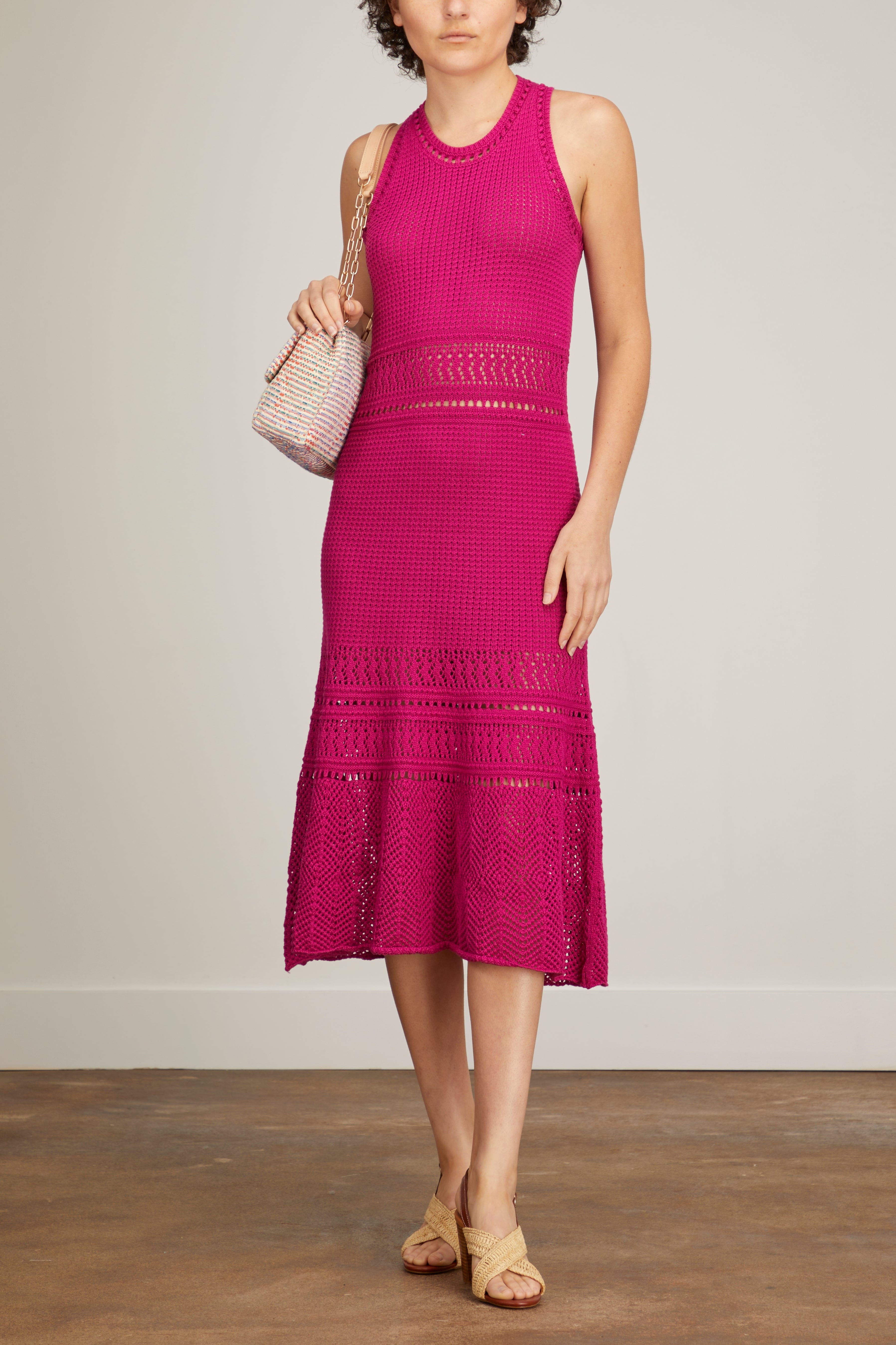 Taki Dress in Fushia - 2