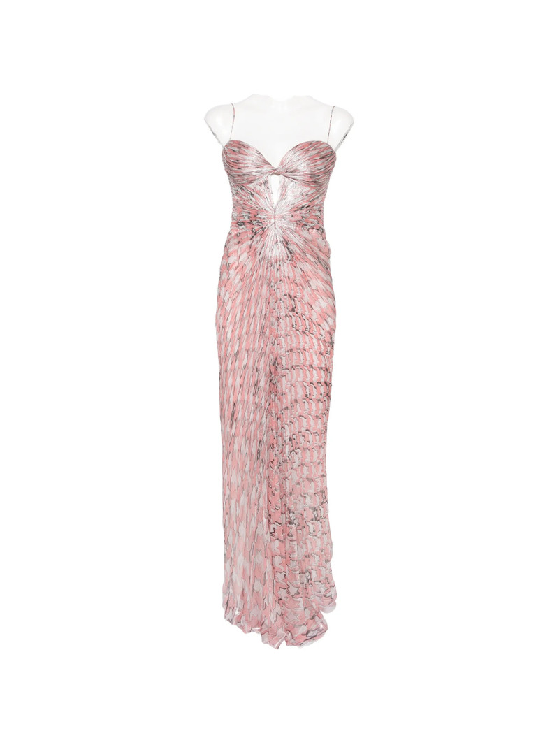 Maria Lucia Hohan Plissé-effect Cutout Maxi Dress 1