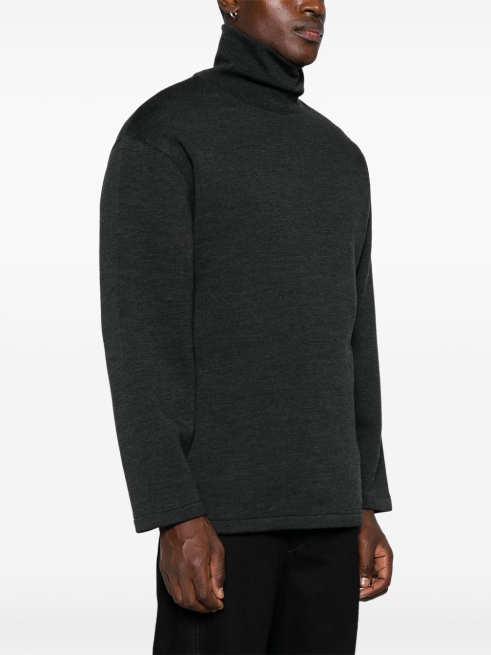 mélange effect sweatshirt - 3