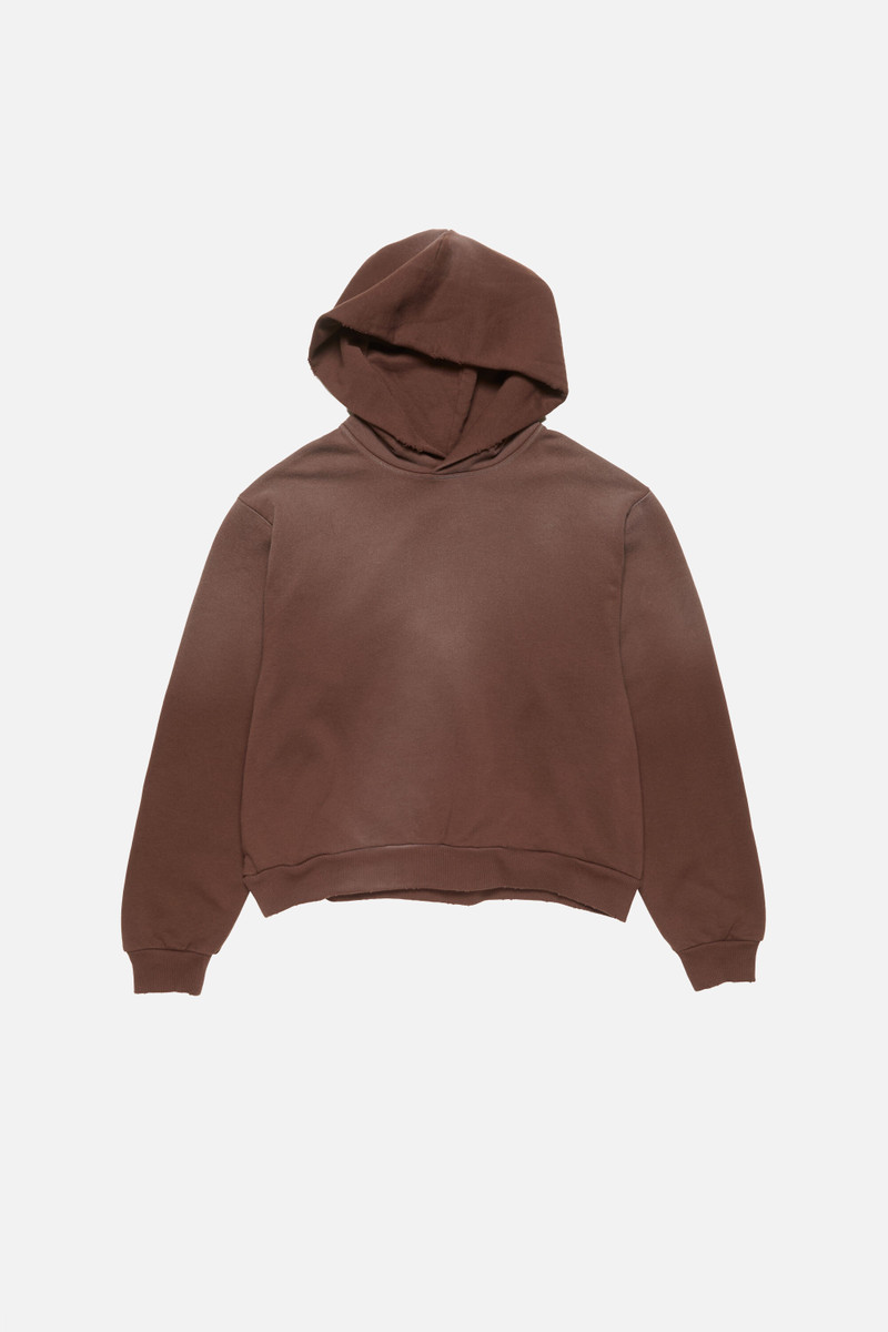 Logo hooded sweater - Chocolate brown - 1