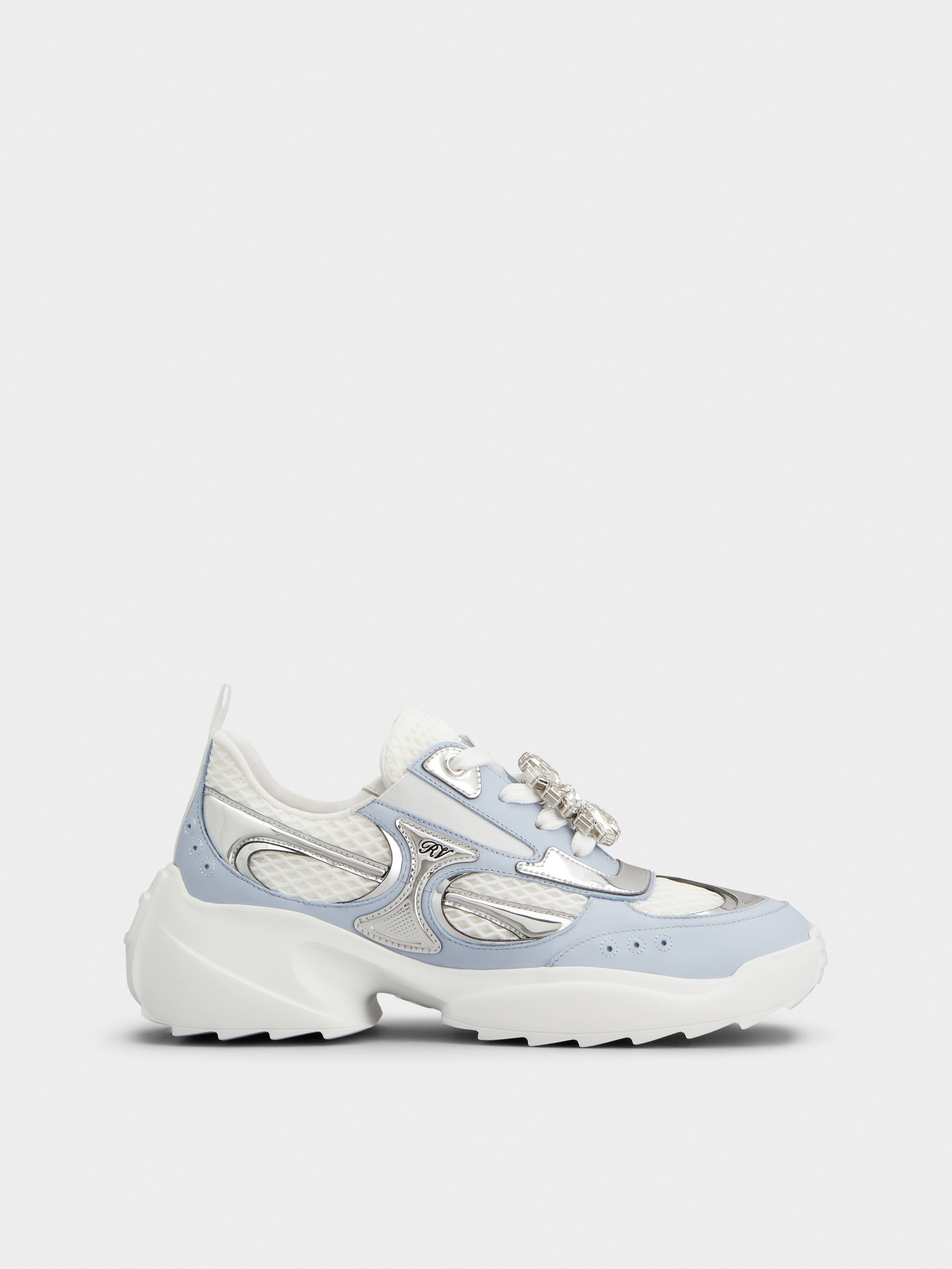 Viv' on the Run Sneakers in leather and fabric - 1
