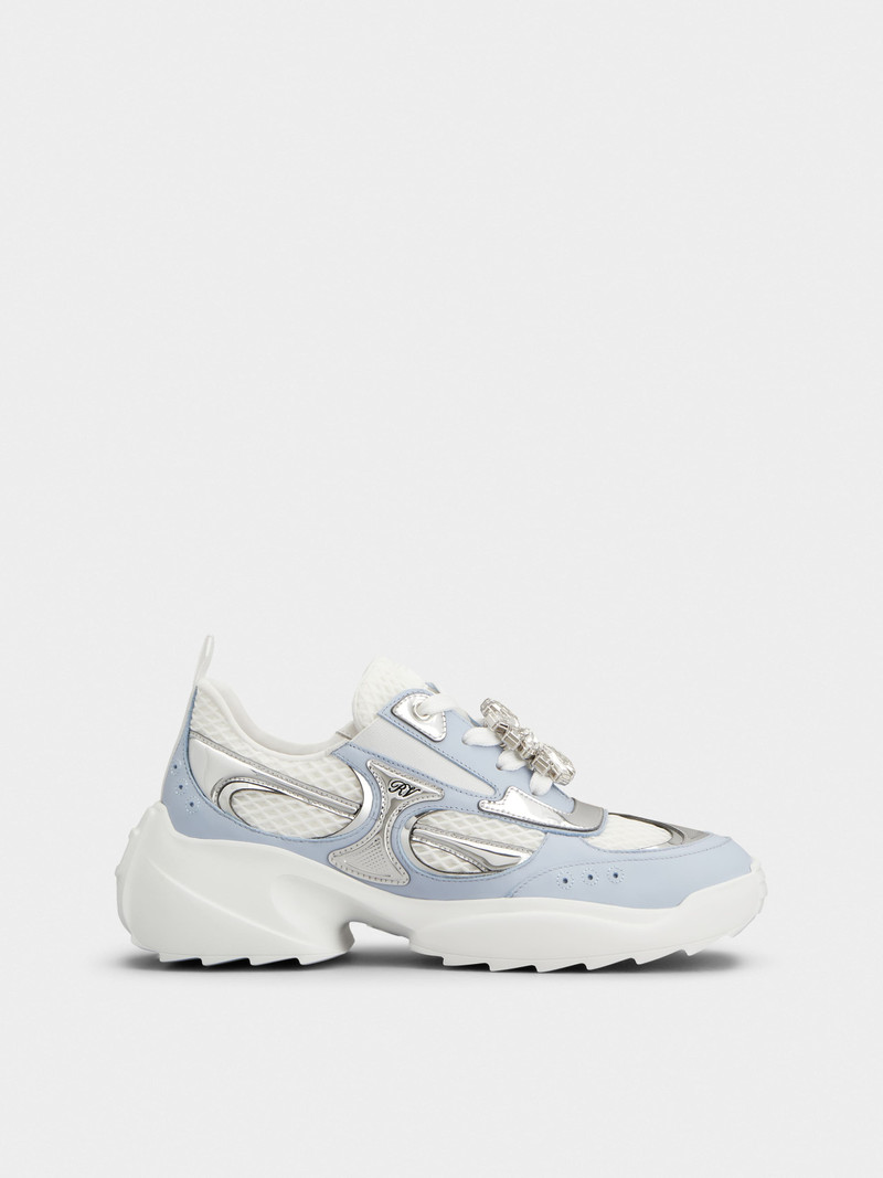 Viv' on the Run Sneakers in leather and fabric 1