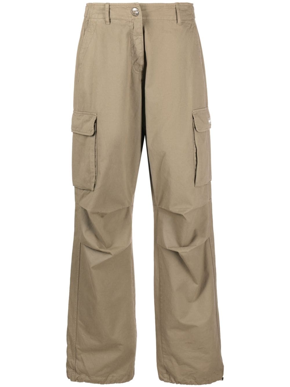 Wide leg cargo trousers - 1