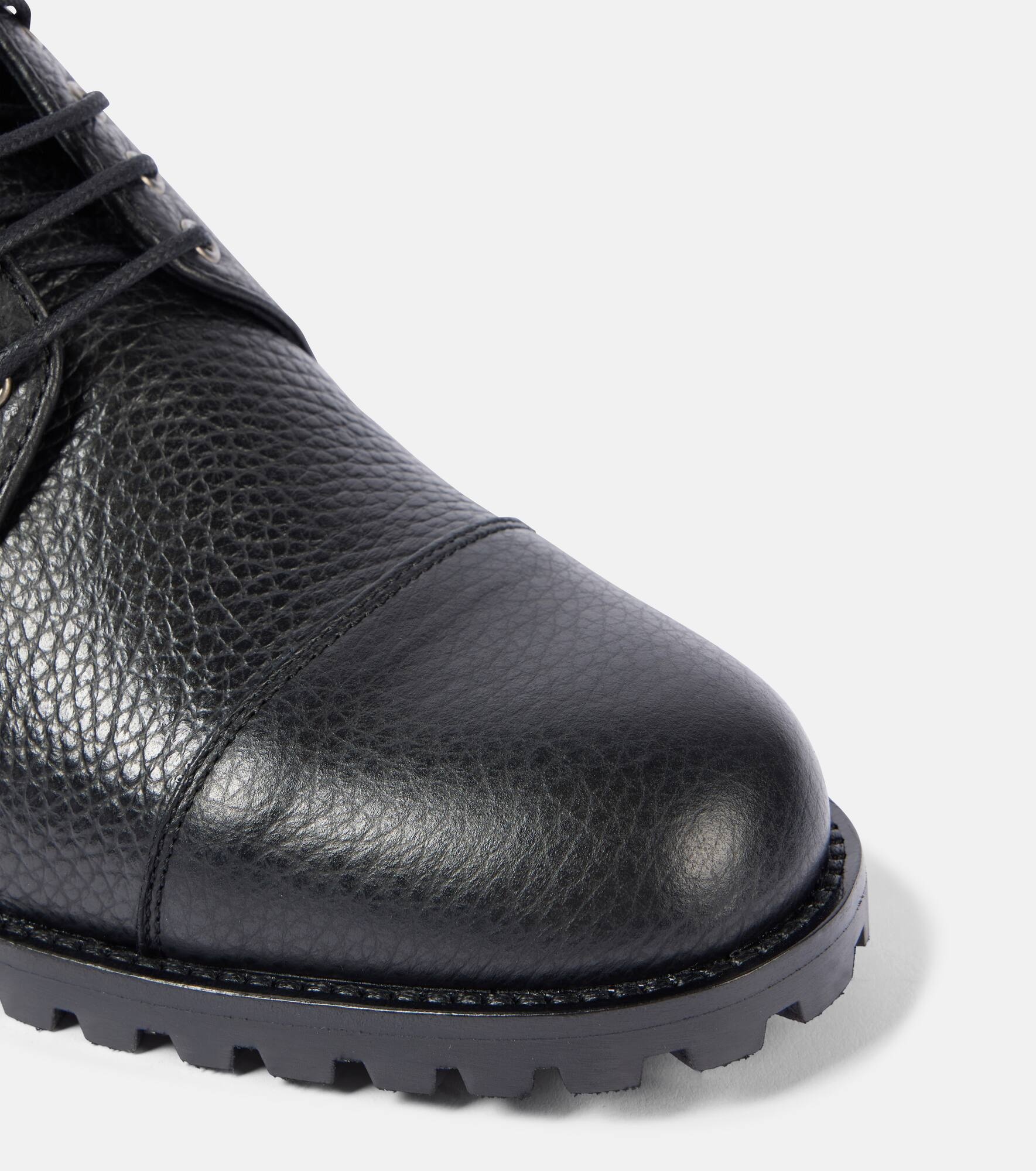 Lugata leather lace-up boots - 5