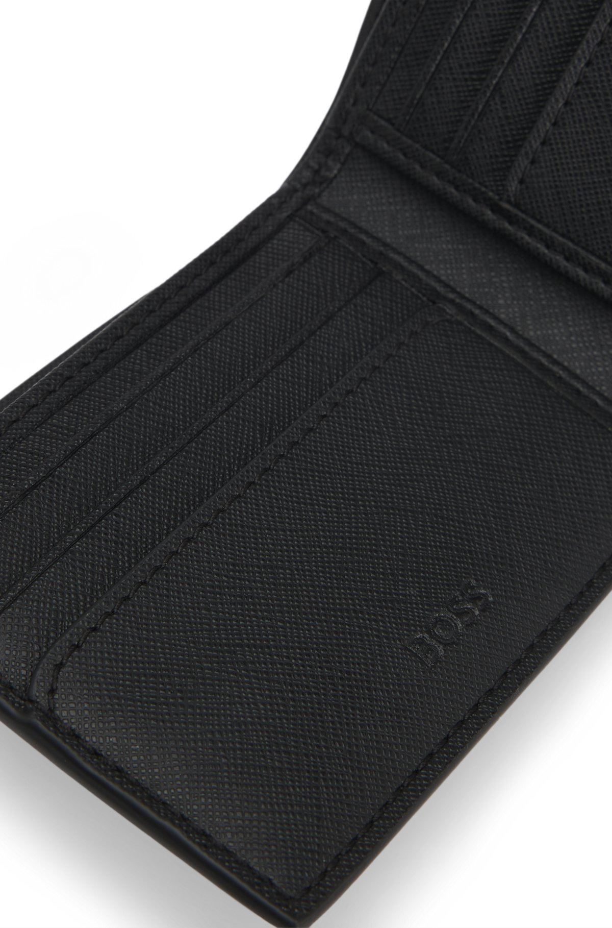 STRUCTURED BILLFOLD WALLET WITH LOGO TRIM - 3