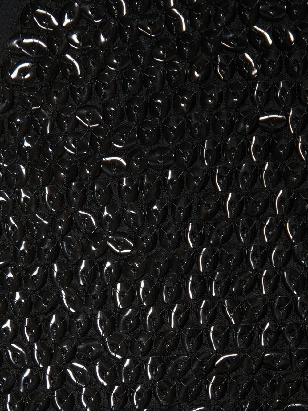 Sequin-embellished V-neck Midi Dress - 6