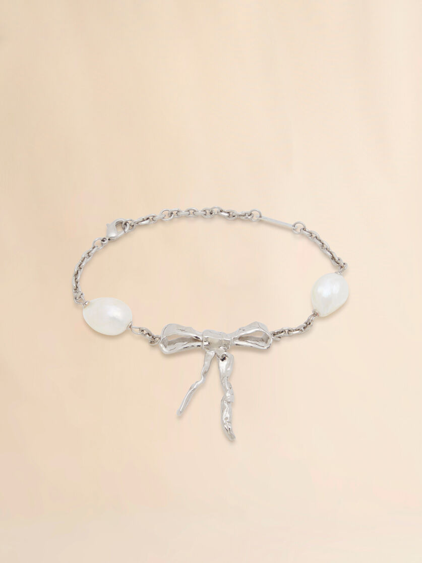 SILVER BOW BRACELET - 3