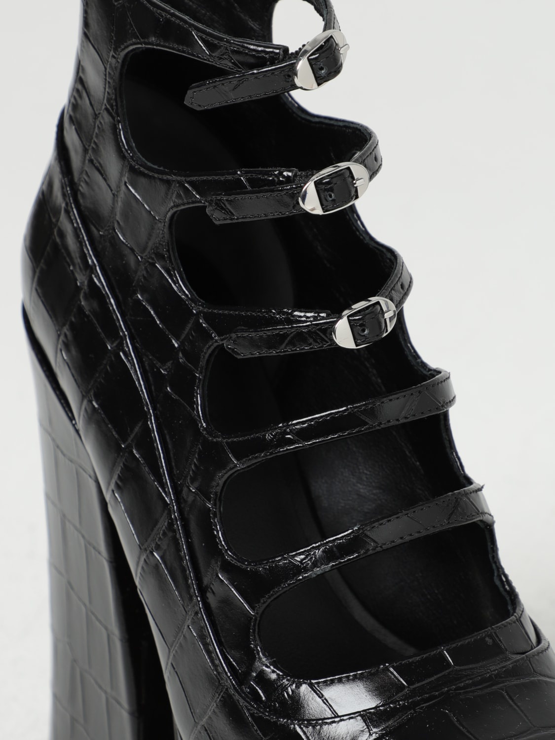 Marc Jacobs The Croc Pumps Embossed Kiki in croco print leather - 4
