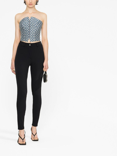 MISBHV high-waisted skinny trousers outlook