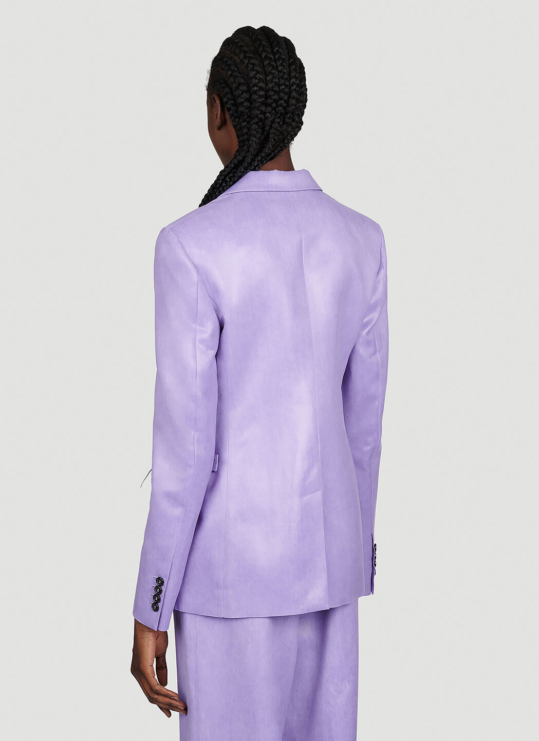 Padlock Strap Suit Single Breasted Blazer - 4