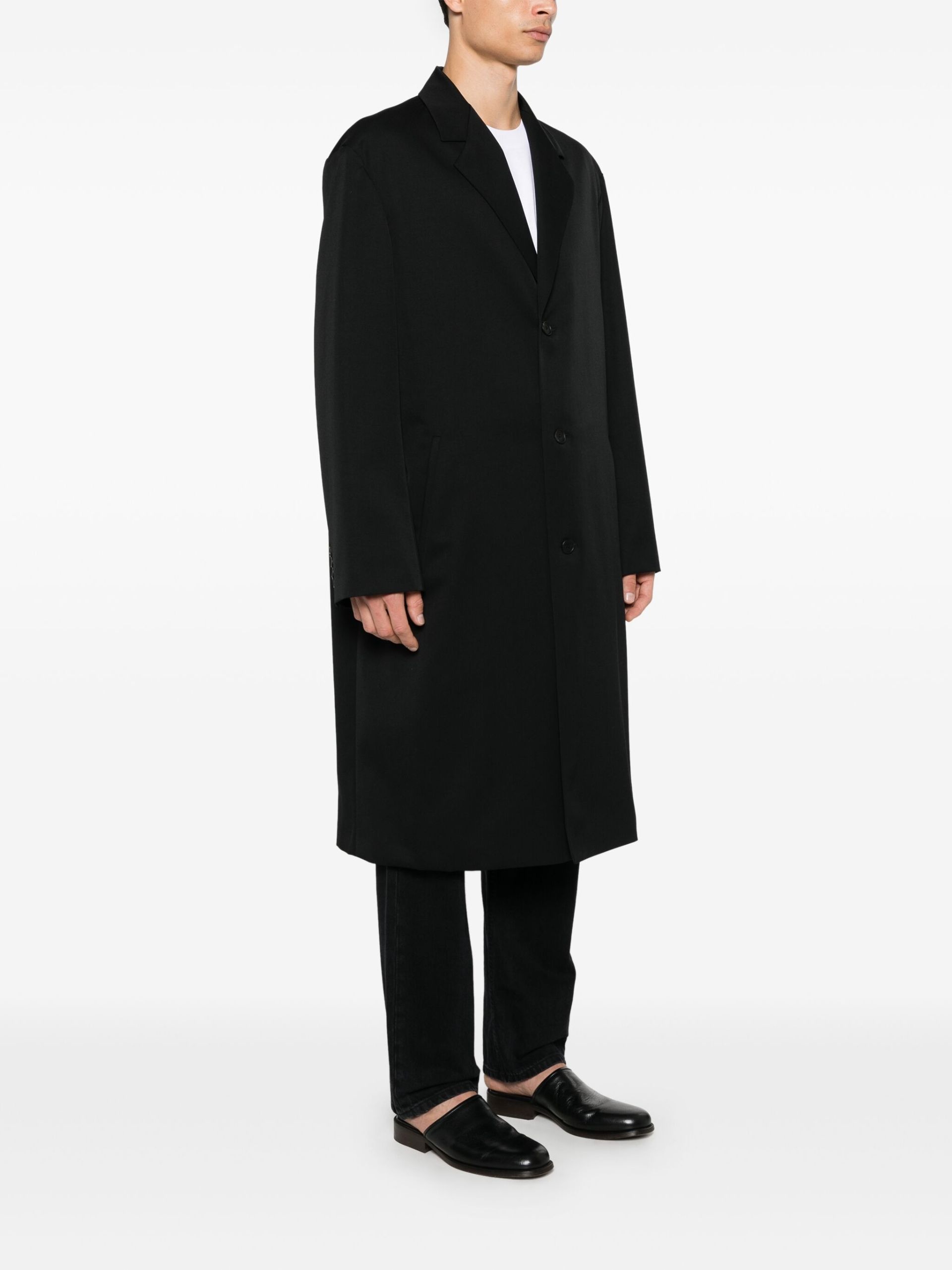 Wool Notched Coat - 3