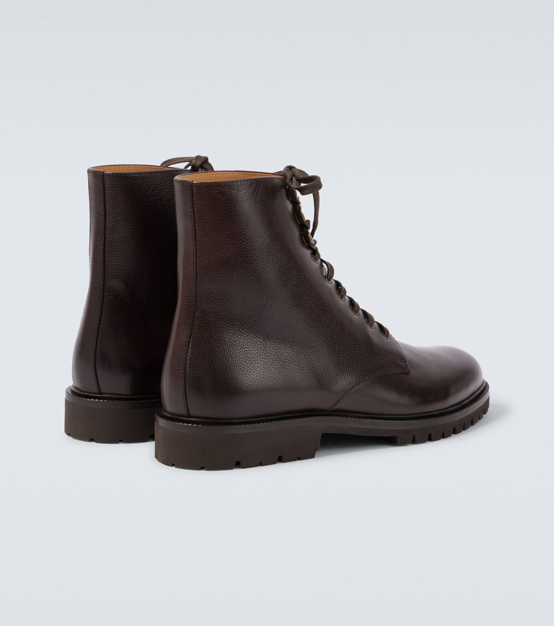 Leather lace-up boots - 6