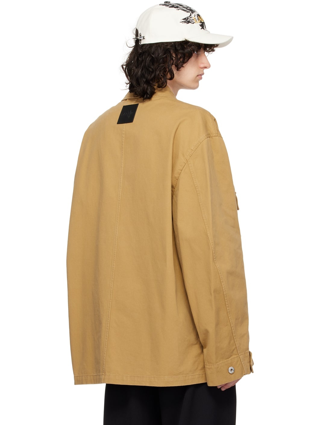 Tan Future Edition Asymmetrical Utility Jacket - 3