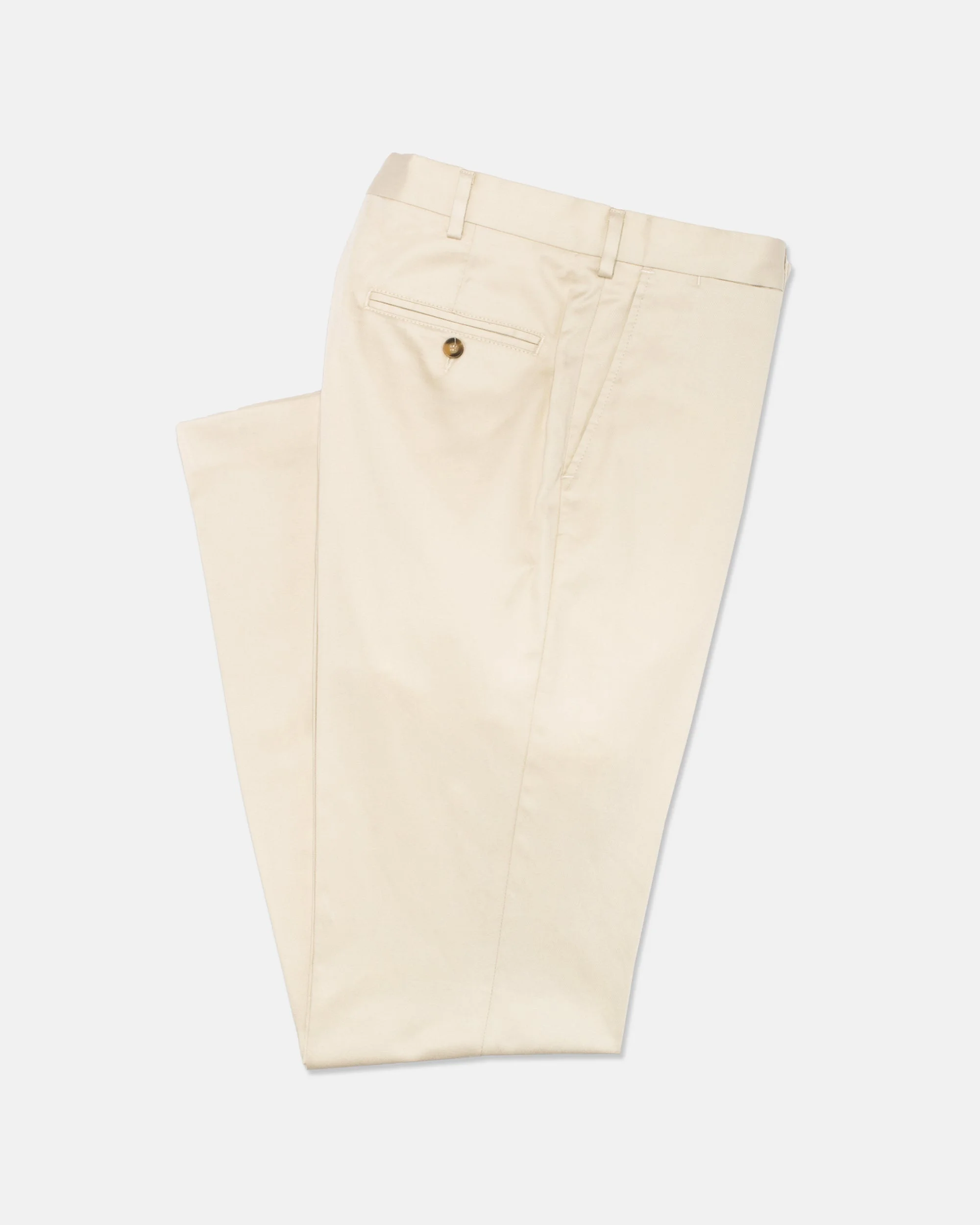 MADE-IN-USA CREAM WASHED TWILL CHINO PANT - 1