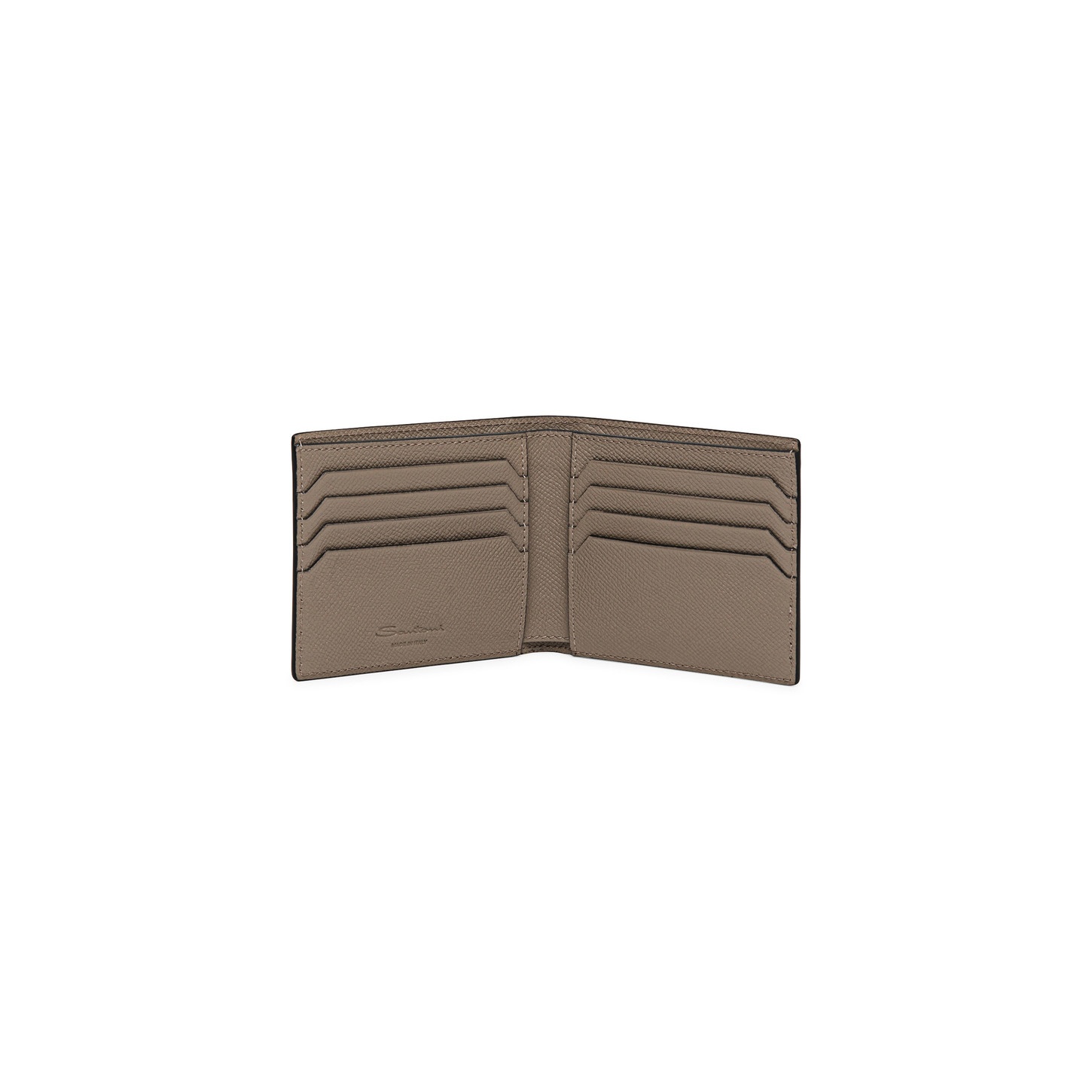 Beige saffiano leather wallet - 3